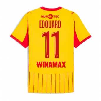 RC Lens Odsonne Edouard #11 Maglia Gara Casa Repliche 2025-26 Maniche Corte
